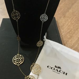 Long signature “C” Coach necklace